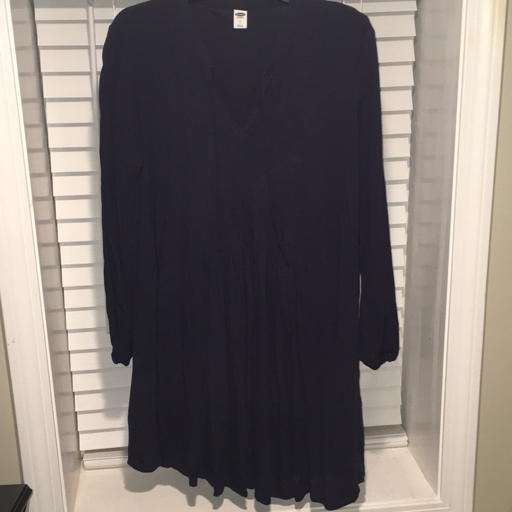Navy blue long sleeve dress